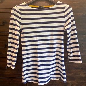 Zara 3/4-Sleeve Stripe Top
